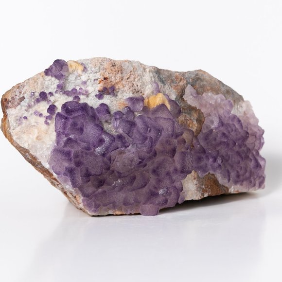 Giant 3+ Lbs! Frosty Purple Fluorite & Druzy Quartz Cluster - Picture 3 of 7